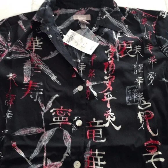 Chico's women's top silky soft blouse long sleeve size 1 $55 tag new with tags - Picture 6 of 7